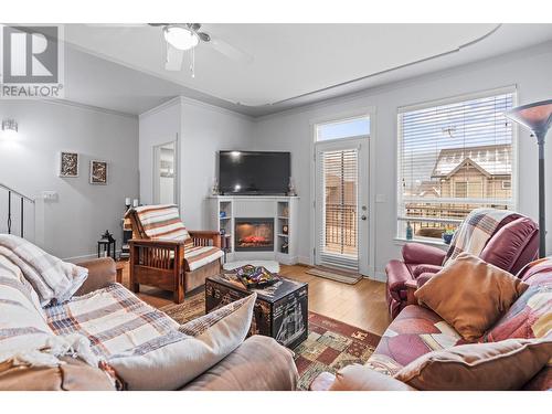 3780 Schubert Road Unit# 128 Lot# 35, Armstrong, BC - Indoor Photo Showing Living Room With Fireplace