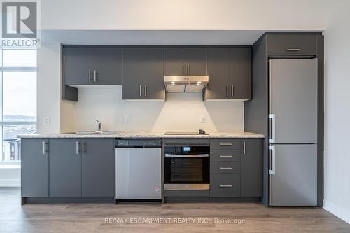 508 - 600 North Service Road, Hamilton, ON - Indoor Photo Showing Kitchen With Double Sink