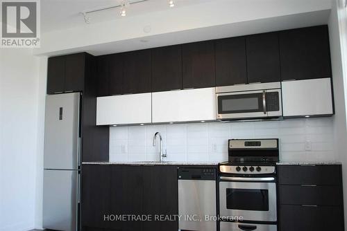 1509 - 56 Annie Craig Drive, Toronto, ON - Indoor Photo Showing Kitchen With Stainless Steel Kitchen