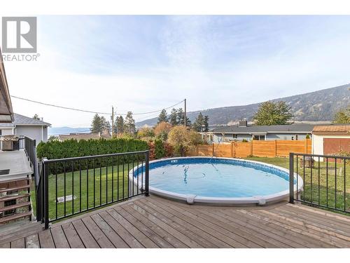 15638 Greenhow Road, Lake Country, BC - Outdoor With Above Ground Pool With Deck Patio Veranda With Backyard