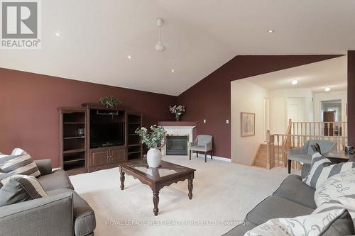 370 Royalpark Way, Vaughan, ON - Indoor Photo Showing Living Room With Fireplace