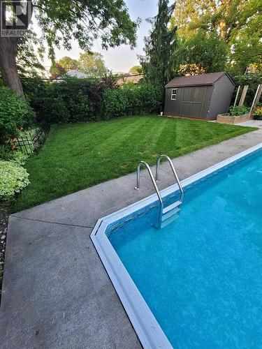 1058 Wellington Street, Sarnia, ON - Outdoor With In Ground Pool With Backyard