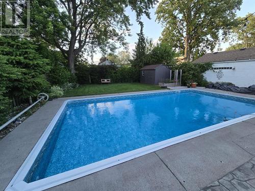 1058 Wellington Street, Sarnia, ON - Outdoor With In Ground Pool With Backyard