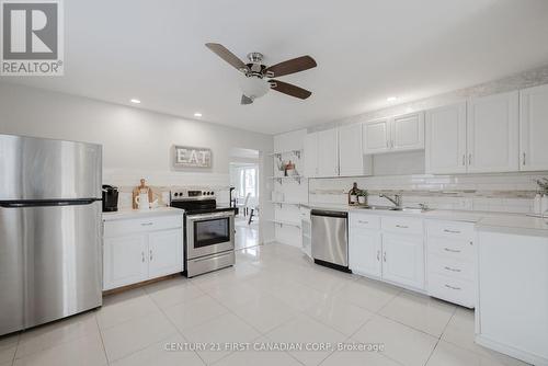 113 Appel Street, London, ON - Indoor Photo Showing Kitchen With Double Sink