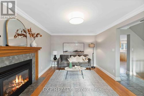 34 Willow Gardens Crescent, Ottawa, ON - Indoor Photo Showing Living Room With Fireplace