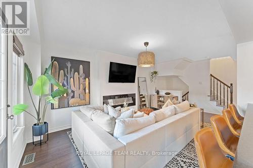 130 Grenadine Street, Ottawa, ON - Indoor Photo Showing Living Room With Fireplace