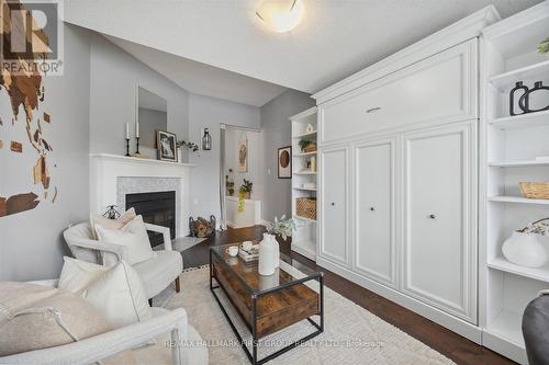 821 Red Maple Court, Whitby, ON - Indoor Photo Showing Living Room With Fireplace