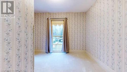 View of carpeted spare room - 550 10Th Street A West, Owen Sound, ON - Indoor Photo Showing Other Room