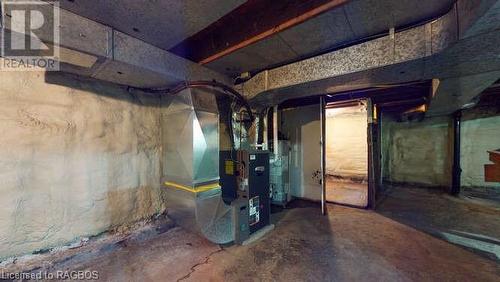 Basement with heating unit and water heater - 550 10Th Street A West, Owen Sound, ON - Indoor