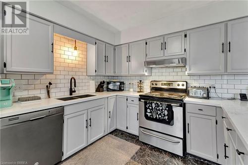 6 Woodhouse Avenue, Port Dover, ON - Indoor Photo Showing Kitchen With Double Sink