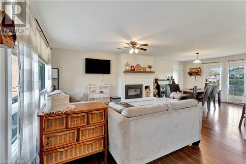 6 Woodhouse Avenue, Port Dover, ON - Indoor Photo Showing Living Room With Fireplace