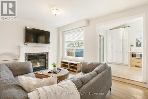 34 Bridle Park Drive, Ottawa, ON - Indoor Photo Showing Living Room With Fireplace