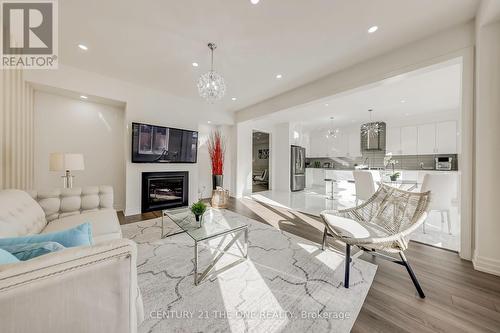 37 Crimson King Way, East Gwillimbury, ON - Indoor Photo Showing Living Room With Fireplace