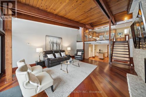 1569 Glenburnie Road, Mississauga, ON - Indoor Photo Showing Living Room With Fireplace