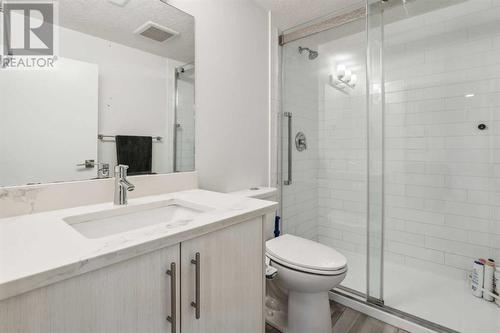 Lower level bathroom with a stand-up shower - 2055 33 Street Se, Calgary, AB 