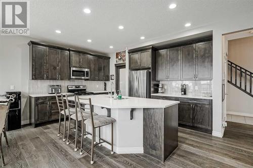 34 Mahogany Close Se, Calgary, AB - Indoor Photo Showing Kitchen With Stainless Steel Kitchen With Upgraded Kitchen