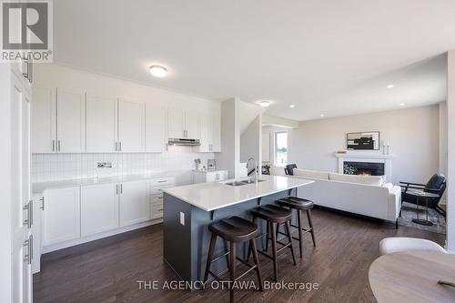 1007 Canoe Street, Ottawa, ON - Indoor Photo Showing Kitchen With Fireplace With Double Sink