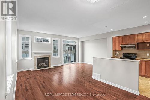 74 Madelon Drive, Ottawa, ON - Indoor Photo Showing Kitchen With Fireplace