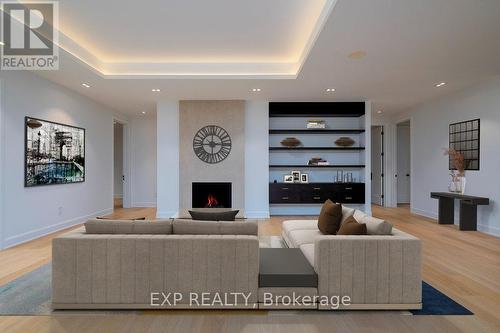 26 Clovelly Road W, Ottawa, ON - Indoor Photo Showing Living Room With Fireplace