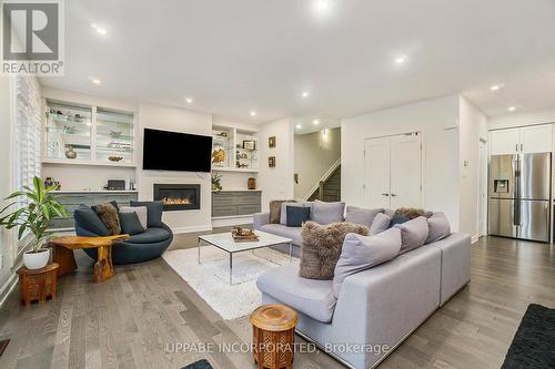 103 Scholastic Drive, Ottawa, ON - Indoor Photo Showing Living Room With Fireplace