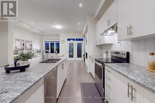 25 Hesperus Road, Vaughan, ON - Indoor Photo Showing Kitchen With Double Sink With Upgraded Kitchen