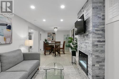 49 White Birch Road, Toronto, ON - Indoor Photo Showing Living Room With Fireplace