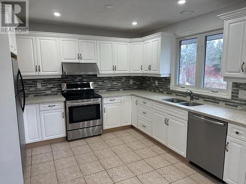 20015 Bathurst Street, East Gwillimbury, ON - Indoor Photo Showing Kitchen With Double Sink