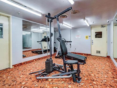 256-165 Cherokee Blvd N, Toronto, ON - Indoor Photo Showing Gym Room