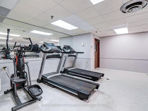 256-165 Cherokee Blvd N, Toronto, ON - Indoor Photo Showing Gym Room