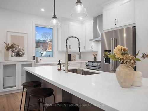 1220 Gerrard St E, Toronto, ON - Indoor Photo Showing Kitchen With Upgraded Kitchen