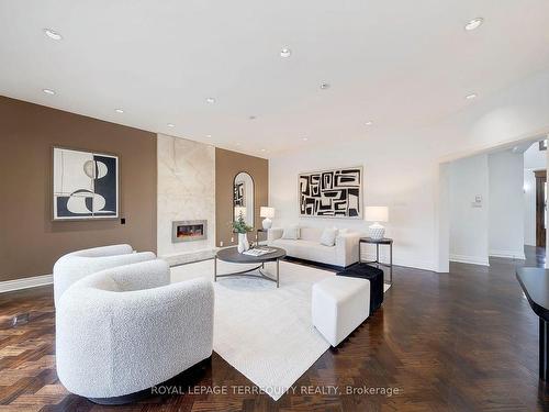 166 Arnold Ave, Vaughan, ON - Indoor Photo Showing Living Room With Fireplace