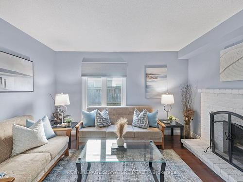 6282 Lavery Crt, Mississauga, ON - Indoor Photo Showing Living Room With Fireplace