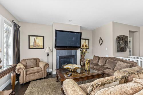 2165 Serrento Lane, West Kelowna, BC - Indoor Photo Showing Living Room With Fireplace