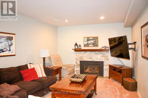 1358 Bobolink Court, Peterborough, ON - Indoor Photo Showing Living Room With Fireplace