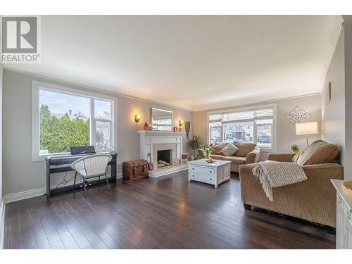 9718 Julia Street, Summerland, BC - Indoor Photo Showing Living Room With Fireplace