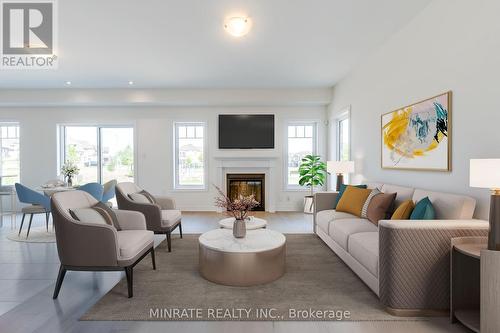 3147 Goodyear Road, Burlington, ON - Indoor Photo Showing Living Room With Fireplace