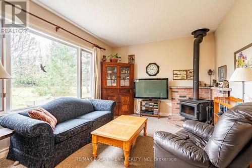 2611 Trinity Church Road, Hamilton, ON - Indoor Photo Showing Living Room With Fireplace