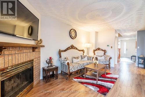 85 Royalvista Drive, Hamilton, ON - Indoor Photo Showing Living Room With Fireplace