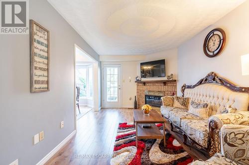 85 Royalvista Drive, Hamilton, ON - Indoor Photo Showing Living Room With Fireplace