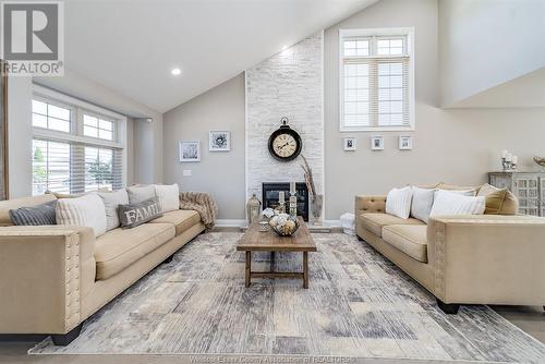 109 Mousseau Crescent, Lakeshore, ON - Indoor Photo Showing Living Room With Fireplace