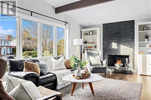 88 Ashgrove Crescent, Ottawa, ON - Indoor Photo Showing Living Room With Fireplace