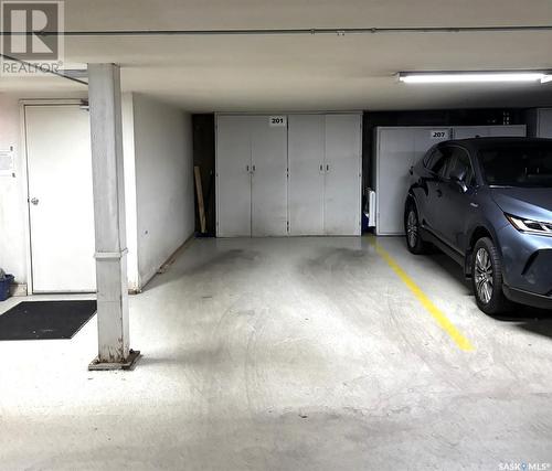 201 3140 Louise Street, Saskatoon, SK - Indoor Photo Showing Garage