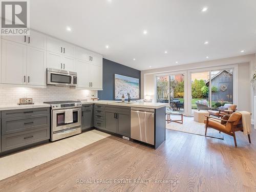 141 Courcelette Road, Toronto, ON - Indoor Photo Showing Kitchen With Upgraded Kitchen