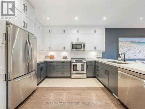 141 Courcelette Road, Toronto, ON - Indoor Photo Showing Kitchen With Double Sink With Upgraded Kitchen