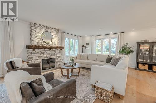 68 Dundonald Street, Barrie, ON - Indoor Photo Showing Living Room With Fireplace