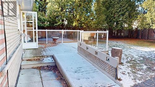 Ramp to back deck and back door - 4 Ralph Place, North Bay, ON - Outdoor With Deck Patio Veranda