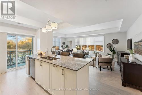 114 - 670 Gordon Street, Whitby (Port Whitby), ON - Indoor Photo Showing Kitchen With Double Sink