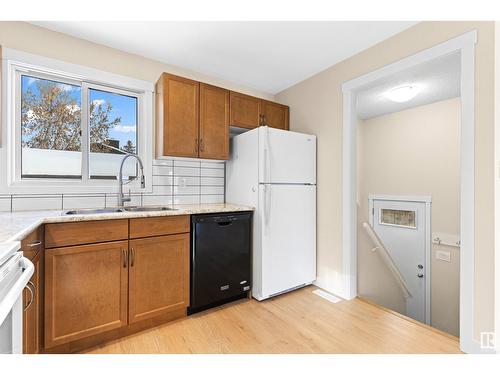 3423 42 St Nw, Edmonton, AB - Indoor Photo Showing Kitchen With Double Sink