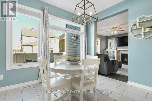 266 Ponderosa Street, Ottawa, ON - Indoor Photo Showing Dining Room With Fireplace