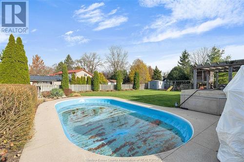 2066 Rowley Park Drive, Kingsville, ON - Outdoor With In Ground Pool With Backyard